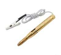 Pluma probadora eléctrica para circuitos de coche, barco, motocicleta y remolque, probador de circuito de 6 V/12 V/24 V con sondas de acero, conexión a tierra de clip, indicador LED (C)