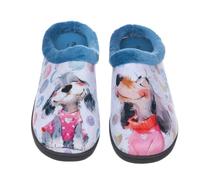 PLUMAFLEX 12213 Perrito Zapatilla DE CASA Perritos Mujer Azul 35