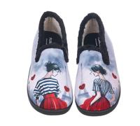 PLUMAFLEX 12215 Chica PAR Zapatilla Cerrada Chica Paris Mujer Gris/Negro 36