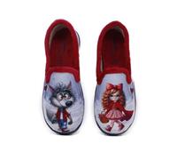 PLUMAFLEX - Zapatilla de Casa Caperucita Roja y el Lobo - R12215 para: Mujer color: GRIS talla: 41