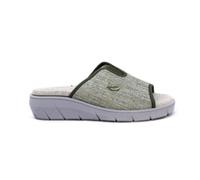 PLUMAFLEX - Zapatilla de Casa Jaspeado con Cuña - R14508 para: Mujer color: KAKI talla: 35