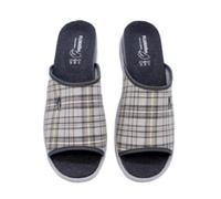 PLUMAFLEX - Zapatilla plantilla extraíble cuadros - R12457 para: Hombre color: GRIS talla: 44