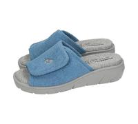 PLUMAFLEX - Zapatillas Ancho Especial con Cierre Adhesivo y Plantilla Acolchada 282266 Sintético Mujer Color: Jeans Talla: 39