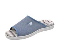 PLUMAFLEX - Zapatillas de casa con plantilla acolchada extraíble 111329 Lona HOMBRE color: JEANS talla: 46