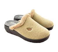 PLUMAFLEX - Zapatillas de casa con Plantilla Transpirable de Alta recuperación Que se Adapta a la anatomía del pie 873150 Sintético Mujer Color: Beige Talla: 37