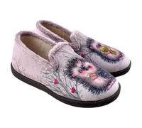 PLUMAFLEX - Zapatillas de casa Divertidas con Plantilla Transpirable Que se Adapta a la anatomía del pie 158701 Sintético Mujer Color: Erizo Talla: 36