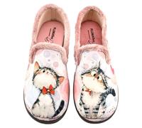 PLUMAFLEX - Zapatillas de casa Muy cómodas con Plantilla de Alta recuperación Que se Adapta a la anatomía del pie 757254 Sintético Mujer Color: Gatito Talla: 41