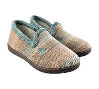 PLUMAFLEX - Zapatillas de casa Muy cómodas con Plantilla Transpirable Que se Adapta a la anatomía del pie 807454 Sintético Mujer Color: Verde Talla: 37