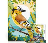 Plumaje Vibrante Girasol Pájaro Amarillo Arrendajo Rompecabezas para Adolescentes 1000 Piezas Habilidad lógica Tiempo Libre Bordes nítidos Regalo Festivo (38x52cm)