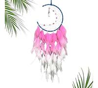 plumas azules - decoración led atrapasueños azul | decoraciones pared adornos, atrapasueños led hecho a mano regalo bendición para niños adultos Evikoo