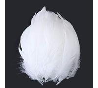 Plumas Blancas, 500 Piezas Natural Plumas de Ganso 8-12 cm Manualidades Decoración Plumas para Bricolaje Arte Artesanía, Disfraces Hats, Mascaras, Arete, Boda Fiesta Festival Casa Decoraciones