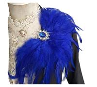 Plumas Broches Broche de plumas con diamantes imitación for vaqueros, blazer, vestido, decoración, ramillete, carnaval, escenario, espectáculo, fiesta, charretera hombro para la Fiesta(Color 03)