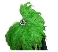 Plumas Broches Broche de plumas con diamantes imitación for vaqueros, blazer, vestido, decoración, ramillete, carnaval, escenario, espectáculo, fiesta, charretera hombro para la Fiesta(Color 07)