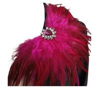 Plumas Broches Broche de plumas con diamantes imitación for vaqueros, blazer, vestido, decoración, ramillete, carnaval, escenario, espectáculo, fiesta, charretera hombro para la Fiesta(Color 05)