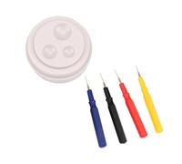 Plumas de aceite de metal para mantenimiento de relojes y lubricación de engranajes Pluma Lubricador de agujas Herramienta esencial de reparación de relojes Plumas de engrase Juego de herramientas de