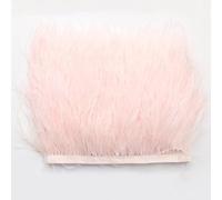 Plumas de avestruz, 1 m, 8-10 cm, plumas naturales, flecos, borla, flecos, cinta de flecos para manualidades, vestidos, costura, manualidades, disfraces, decoración, Halloween, cinta de plumas,