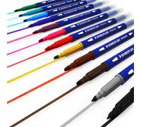 Plumas De Caligrafía De Doble Extremo Staedtler 2.00 - 3.5mm 12 Colores Variados