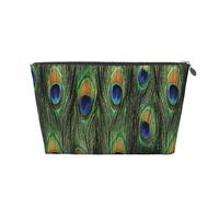 Plumas de Cola de Pavo Real, Bolsa de artículos de tocador Bolsa de Maquillaje Bolsa de cosméticos Bolsa de artículos de tocador de Viaje portátil