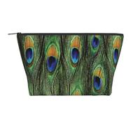 Plumas de Cola de Pavo Real, Bolsa de artículos de tocador Bolsa de Maquillaje Bolsa de cosméticos Bolsa de artículos de tocador de Viaje portátil