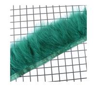 Plumas de colores para manualidades, Cinta de plumas de marabú (8-10 cm, 1 m o 2 m), multicolor, for manualidades, decoración de ropa(Color 17,1.0m)