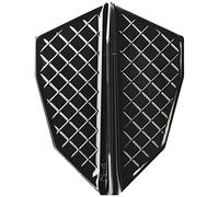 Plumas de dardos FIT Flight Pro S-4, color negro