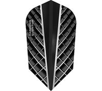 Plumas de dardos Harrows Quantum, 100 micras, finas, efecto 3D, 5 juegos (15 unidades), negro