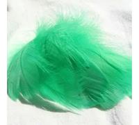 Plumas de ganso de 4-8 cm, plumas de cisne naturales pequeñas, plumas de colores para manualidades, decoración de escenario, plumas flotantes para bodas, globos, verde hierba, 100 uni