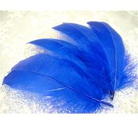 Plumas de ganso sueltas, 70 colores, para sombreros, tocados, artesanías, decoraciones, lámparas, persianas, disfraces 10 unidades Sapphire #32
