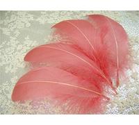 Plumas de ganso sueltas, 70 colores, para sombreros, tocados, artesanías, decoraciones, lámparas, persianas, disfraces 25 pieces Rose #24