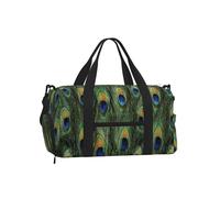 Plumas de la Cola del Pavo Real,Bolso Deportivo Bandolera de Mano, Bolsa de Deporte, Bolsa de Viaje de Gran Capacidad para Mujeres y Hombres.