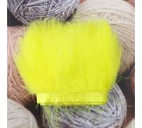 Plumas de marabú de colores teñidas de 5 metros, decoración de costura con flecos para ropa, cinta de plumas suaves de 8-10CM, artesanías al por mayor