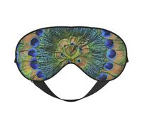 Plumas de pavo real de moda, Cubreojos completos Antifaz bloqueador de luz Antifaz para dormir Antifaz suave con los ojos vendados Noche