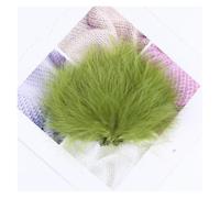 Plumas Decoracion Plumas de Marabú Pavo 50PCS 7-12CM | Fabricación de joyas, decoración de bodas, suministros de accesorios artesanales(Deep Green)