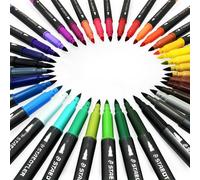 Plumas Doble Punta De Fibras Aguas Staedtler Marsgraphic De 36 Colores