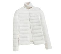 Plumas Ligeros Mujer Chaqueta Plumifero Ultraligero Mujer Abrigo Plumas Plumon Mujer Acolchado Plumífero Ultraligero Mujer Plumiferos Ligero Cazadora Plumas Mujer Puffer Down Jacket Women Blanco 3XL
