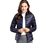 Plumas Mujer Ligero Plumiferos Ligeros Mujer Abrigo Plumas Ultralight Plumon Chaqueta Plumifero Corto Fino Abrigos Señora Chaquetas Invierno Cazadoras Chaquetones Casacas Tallas Grandes Armada
