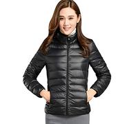 Plumas Mujer Ligero Plumiferos Ligeros Mujer Abrigo Plumas Ultralight Plumon Chaqueta Plumifero Corto Fino Abrigos Señora Chaquetas Invierno Cazadoras Chaquetones Casacas Tallas Grandes Negro