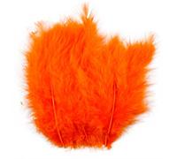Plumas tamaño 5-12 cm, naranja, 15pcs