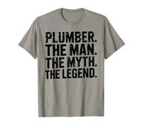 Plumber Man Myth The Legend Funny Father Dad Hero Vintage Camiseta