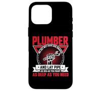 Plumber We Get Wet Have Big Snakes and Lay Pipe As Big As Carcasa para iPhone 16 Pro MAX