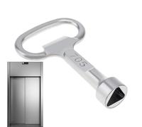 Plumbers Key Tool, Cabinet Key Tool, Triangle Key Tool, Utility Key Wrench, Multi Purpose Key, Electrical Cabinet Key, Alloy Utility Key Multi Purpose Tool for Elevator Door Tap Water Valve