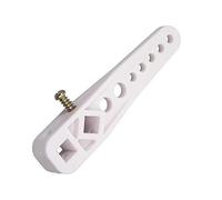 Plumbflex Brazo de palanca ajustable de repuesto para cisterna de inodoro, color blanco
