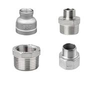 Plumbing connection 1/8” 1/4" 3/8" 1/2" 304 Stainless Steel Male Female Thread fitting Reducer British Water Pipe Adapter(DN15 X DN40)