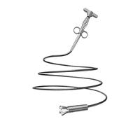 Plumbing Snake Safe, Long Lasting Flexible, Barbed Polymer Reusable Fast | 62.99 inches Drain Hair Remover Tool for Kitchen, Efficient Clamping