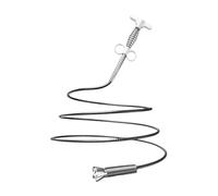 Plumbing Snake Safe, Long Lasting Flexible, Barbed Polymer Reusable Fast | 62.99 inches Drain Hair Remover Tool for Kitchen, Efficient Clamping