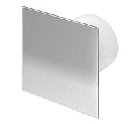 plumbing4home Ventilador de pared (100 mm, con placa de acero inoxidable)