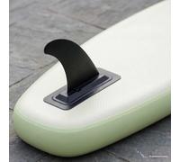 Plumbpyr Aleta lateral de nailon negro 3,5 x 18 x 21,5 cm para tabla de surf y tabla de surf con fijación segura para deportes acuáticos y control mejorado equilibrio hidrodinámica