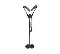 Plumdrop Arnés de hombro ajustable para saxofón, cómodo gancho de correa para el cuello, soporte de metal de aluminio para saxofón alto