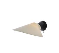 Plume SW Lámpara de Pared Negro/ Porcelana