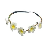 Plumeria - Diadema vintage para novia, hermosa diadema para novia, despedida de soltera, flores artificiales